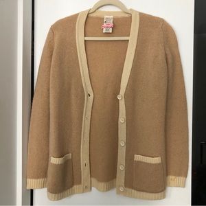100% Pure Shetland Wool Vintage Cardigan